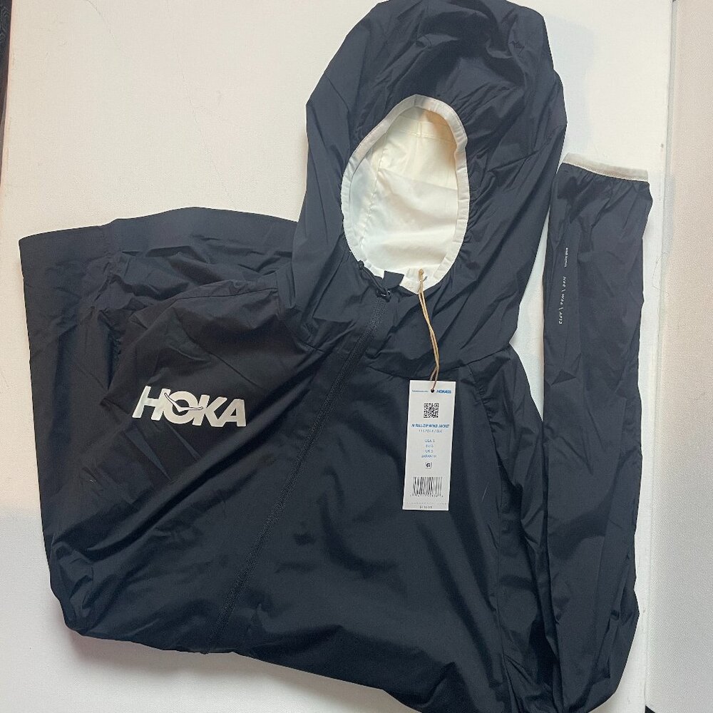 Hoka Full Zip Wind Jacketwith Hood- Men's Small